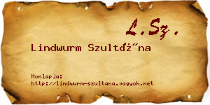 Lindwurm Szultána névjegykártya